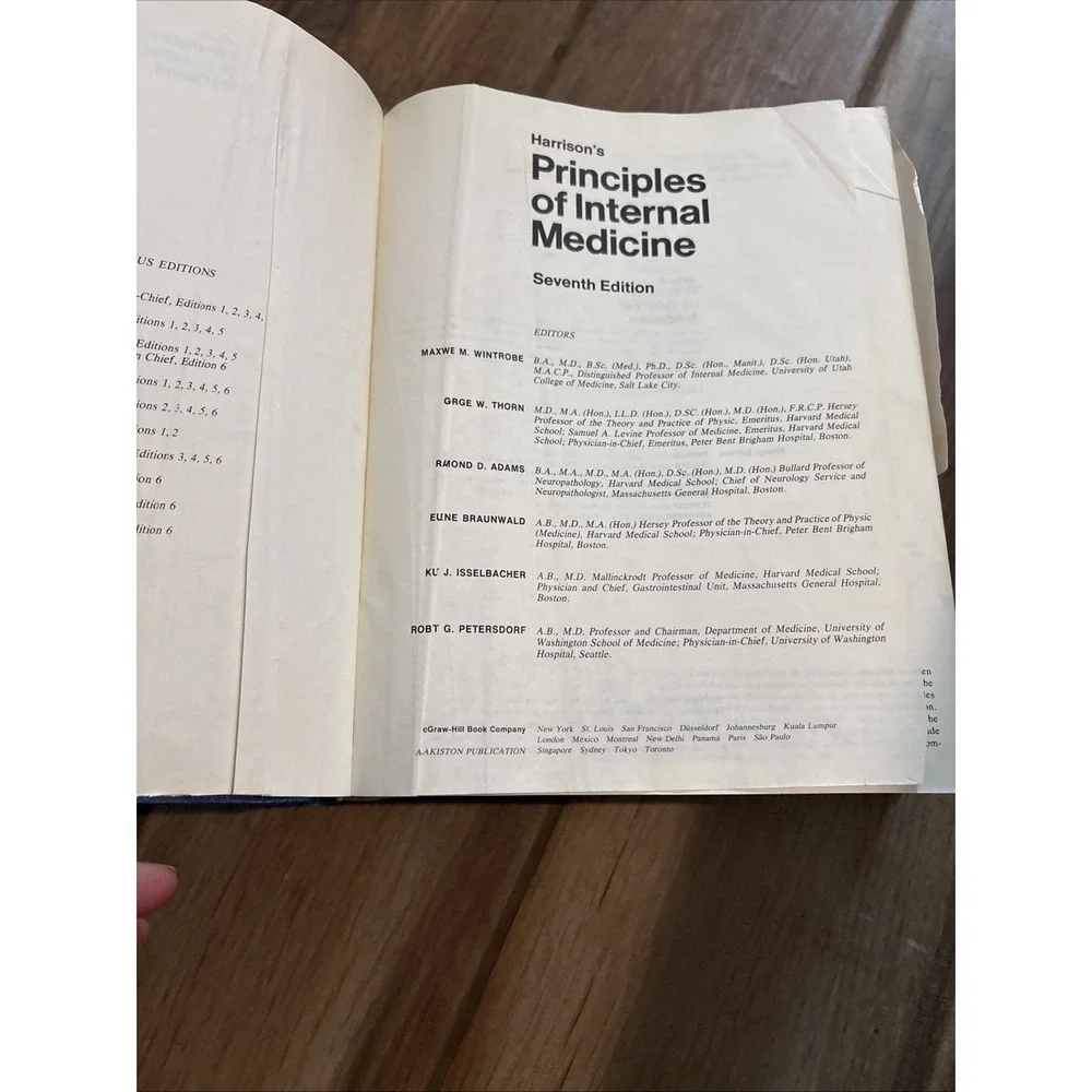 harrison s principles‎ of internal medicine 1974 -used